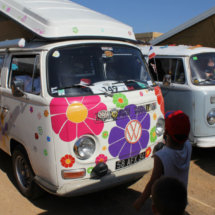 La decoración de las furgos VW es variada y atractiva para los niños
