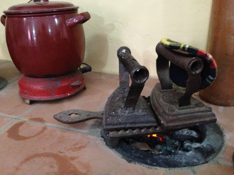 Planchas de hierro antiguas en el Museo de Conil