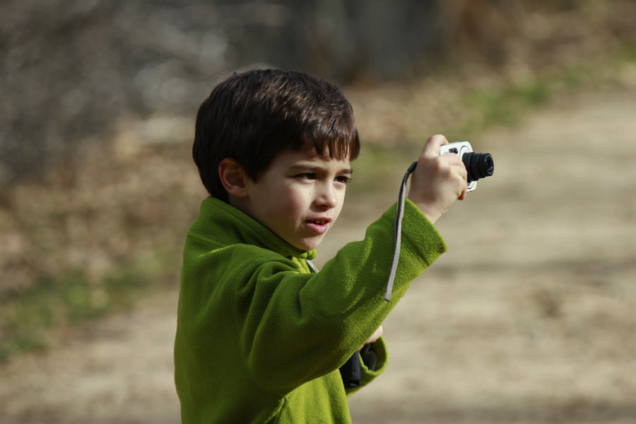 Los pequeños pueden hacer sus primeras fotos 'profesionales' en la Cascada del Purgatorio