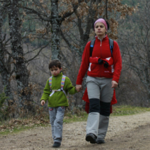 La ruta a pie por la Cascada del Purgatorio pueden hacerla también niños pequeños