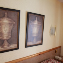 Algunos elementos decorativos del hotel Nievesol, en Formigal