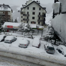 Las vistas del hotel Nievesol son las típicas de montaña, con mucha nieve en invierno