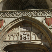 Detalle de un arco del Palacio de la Aljafería, en Zaragoza