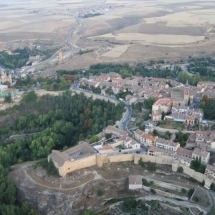Segovia desde el cielo en un viaje en globo