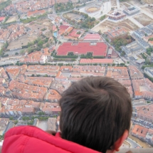 Vistas de Segovia desde un globo aerostático