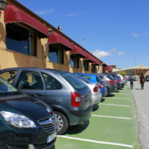 Parking del restaurante La Postal, en Segovia