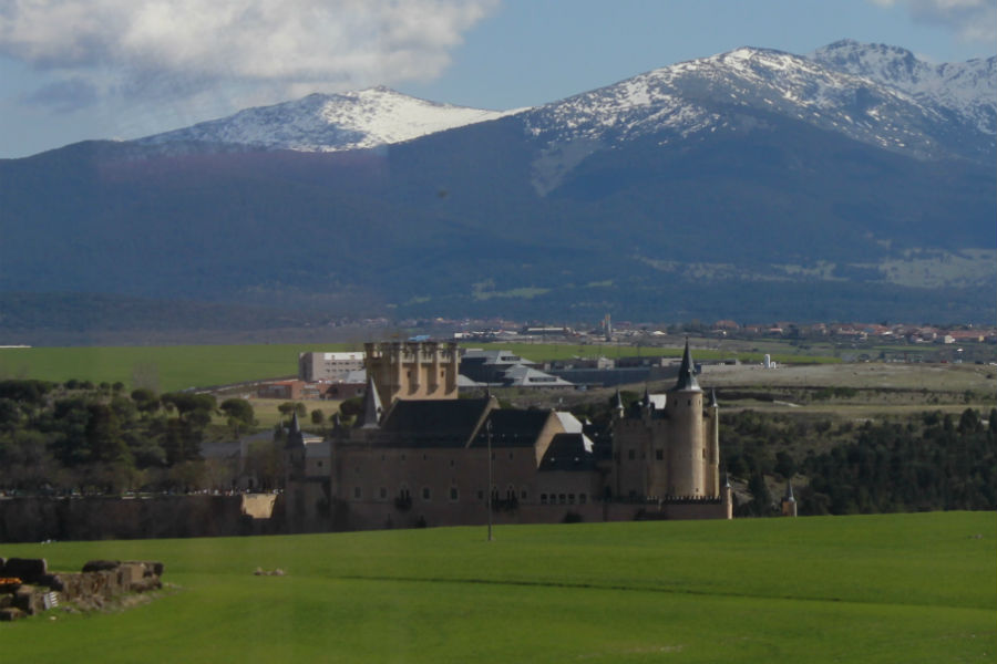 Vistas de Segovia desde el restaurante La Postal