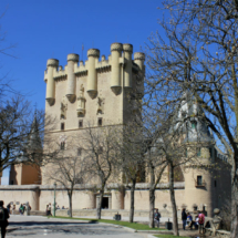 Vista de la torre de Juan II del Alcázar de Segovia