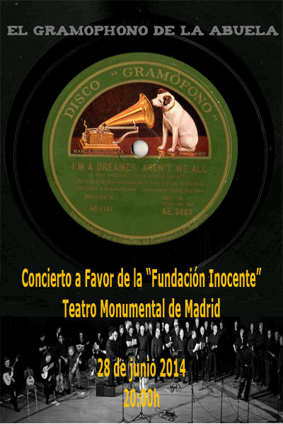 Cartel del concierto en beneficio de la Fundación Inocente