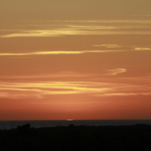 Vista de la puesta de sol desde Trafalgar