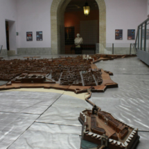 Maqueta de Cádiz en el Museo de las Cortes