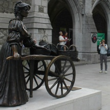 La estatua de Molly Malone es todo un emblema de la capital de Irlanda