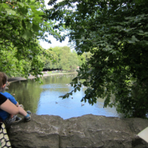 Un gran lago preside el Parque Saint Stephen, en Dublín