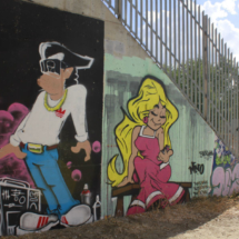 Graffiti en los alrededores de la Laguna del Campillo
