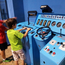 Los niños pueden 'interactuar' con los trenes en este museo