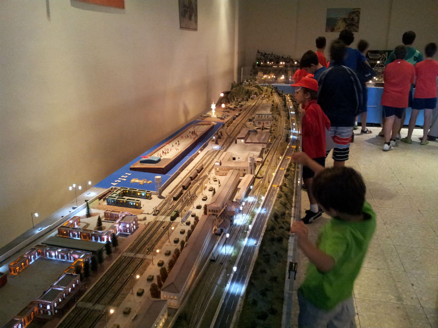 Maqueta ferroviaria en el Museo del Ferrocarril