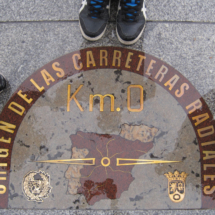 Kilómetro Cero, en la Puerta del Sol de Madrid