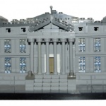 Palacio de las Cortes, construido con piezas de LEGO