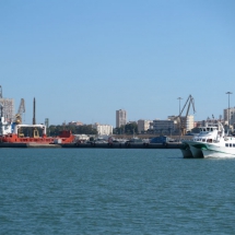 Vistas de la Bahía de Cádiz desde el Atlántico