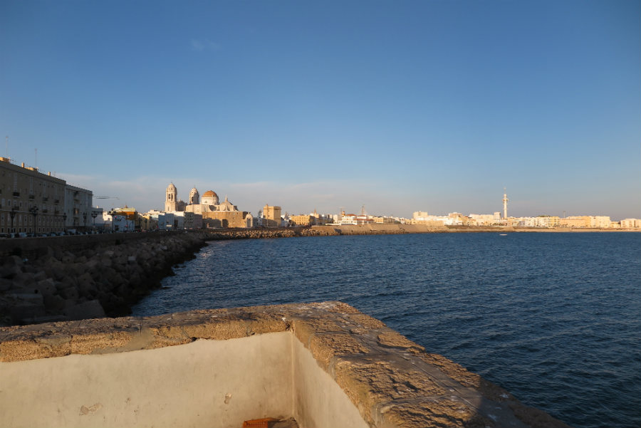 Vistas de la Bahía de Cádiz.