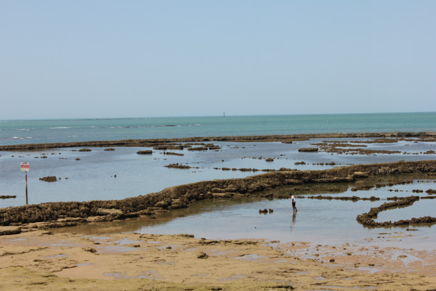 Corrales de pesca en Chipiona, costa de Cádiz