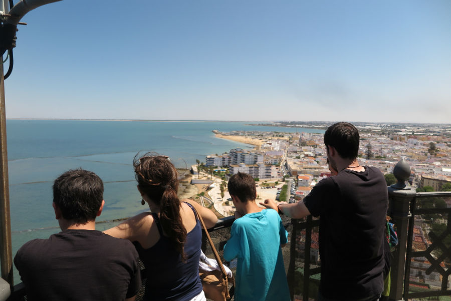 Vistas desde lo alto del Faro de Chipiona