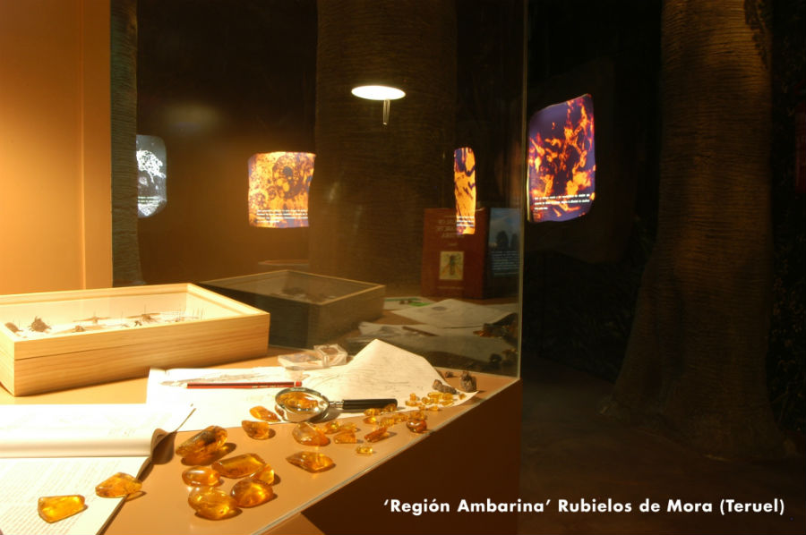La Región Ambarina, de Dinópolis, en Rubielos de Mora (Teruel) alberga insectos en ámbar como los de Jurrassic Park