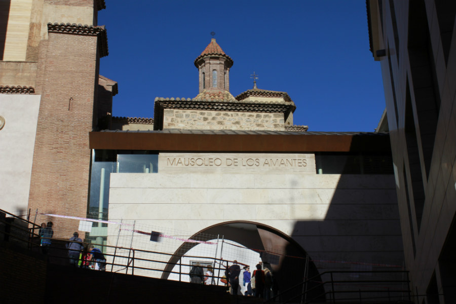 El mausoleo de los amantes de Teruel está en un entorno mudéjar