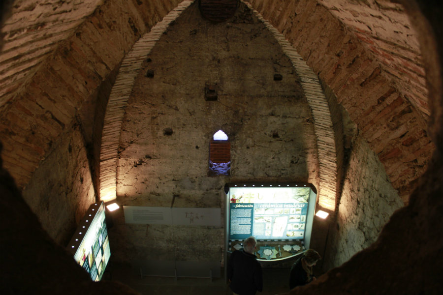 Interior de la Torre del Salvador, en Teruel
