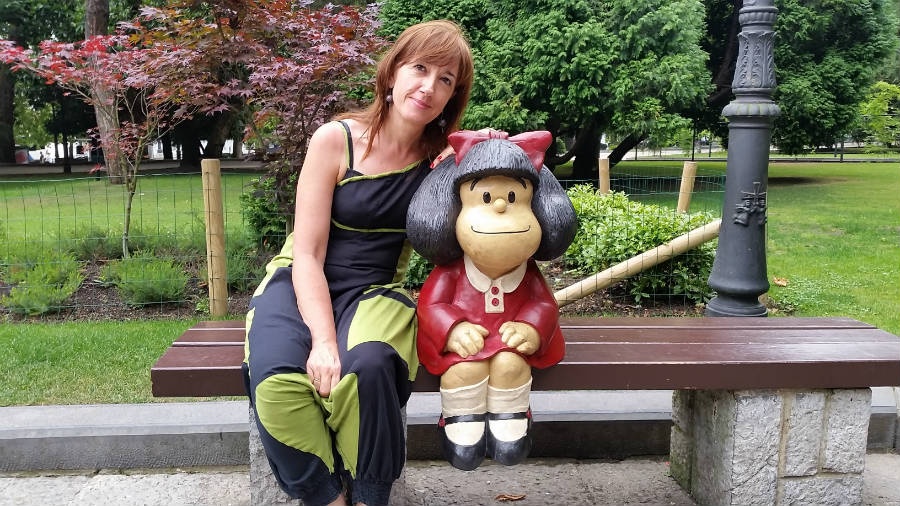 Foto con Mafalda