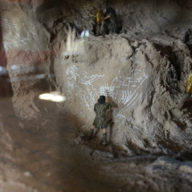 Escena en la Cueva de Los Enebralejos