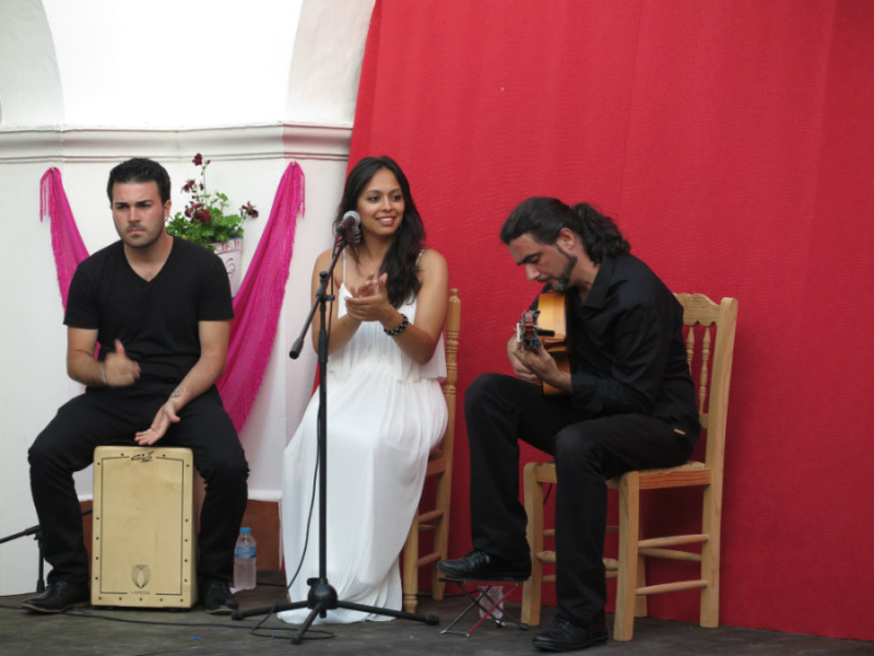 'La Toñi' es la cantaora principal de Flamenco en el Patio