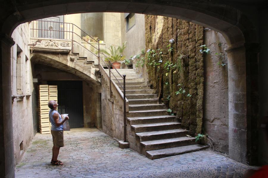 Escalera en el Barrio Judío de Girona