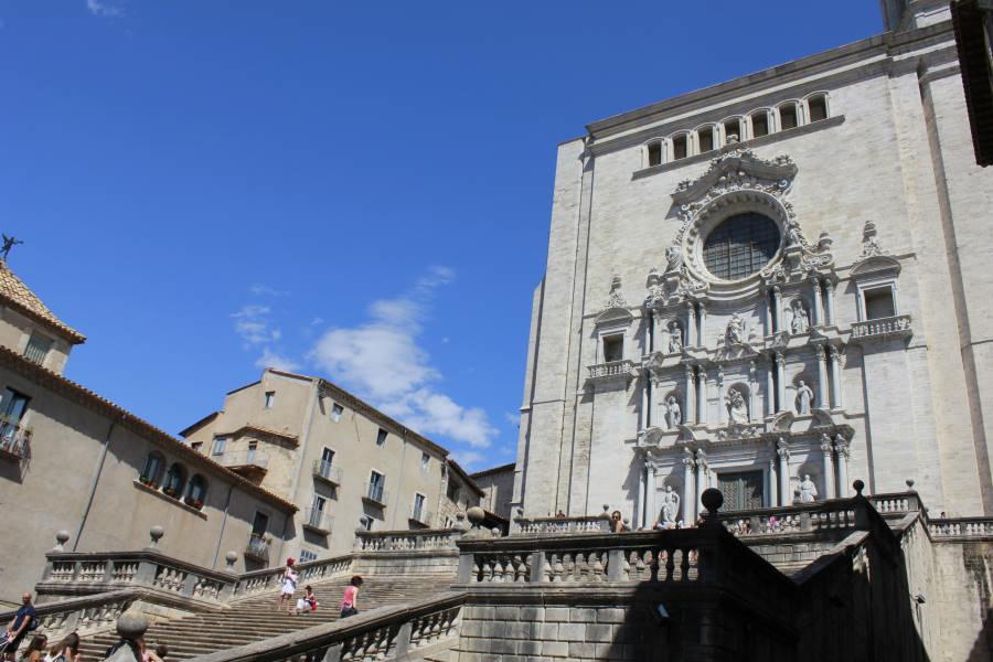 Escalinata barroca de la catedral de Girona