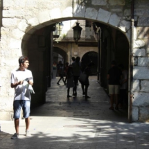 Paseo por Girona con niños