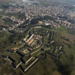 Vista aérea del Castillo de Sant Ferrán, en Figueres