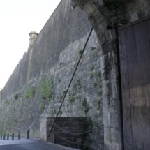 Detalle de las murallas de Pamplona
