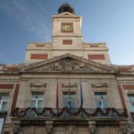 Edificio del reloj de la Puerta del Sol de Madrid