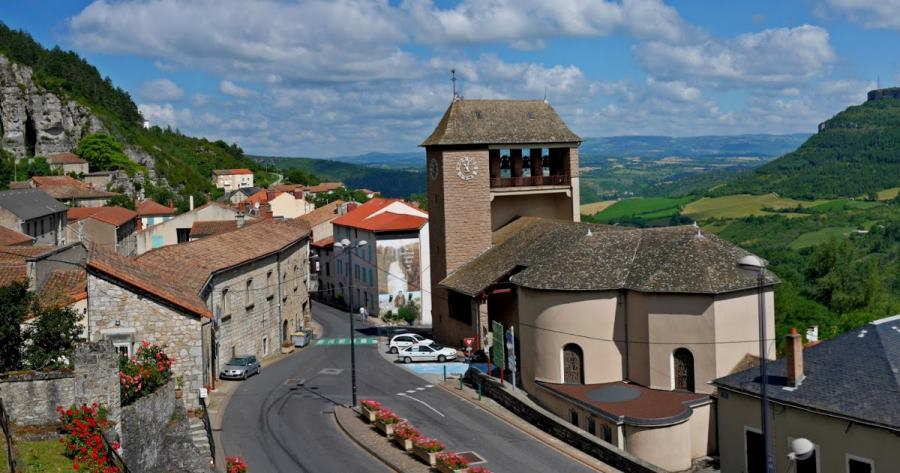 Vista del pueblo de Roquefort