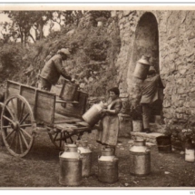 Foto de archivo de la fábrica de quesos de Roquefort Société
