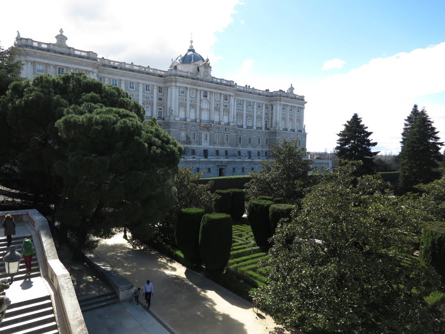 Jardines de Sabatini, a los pies del Palacio Real