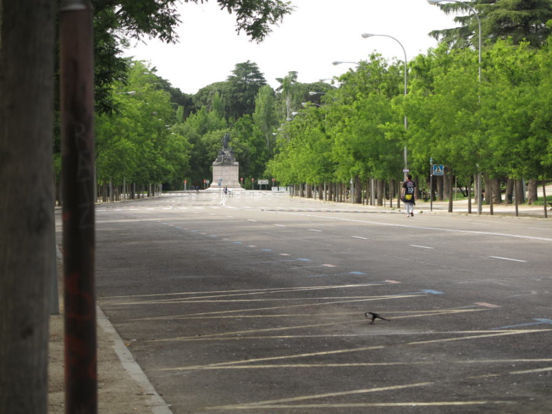 Paseo del Parque del Oeste de Madrid