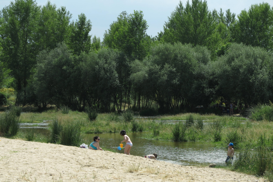Playa fluvial del río Alberche