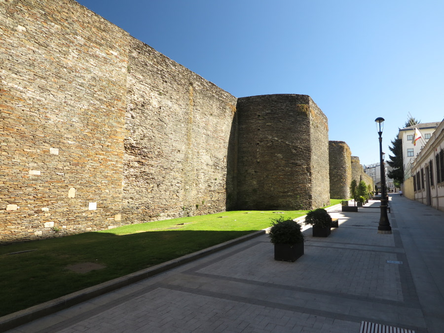 Vista general de la Muralla de Lugo