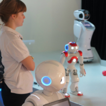 Muestra de robots en la visita guiada a The Robot Museum de Madrid