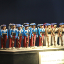Detalle de unos soldaditos de plomo del museo de Jaca