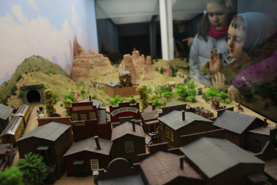 Diorama del museo de soldaditos de plomo de Jaca