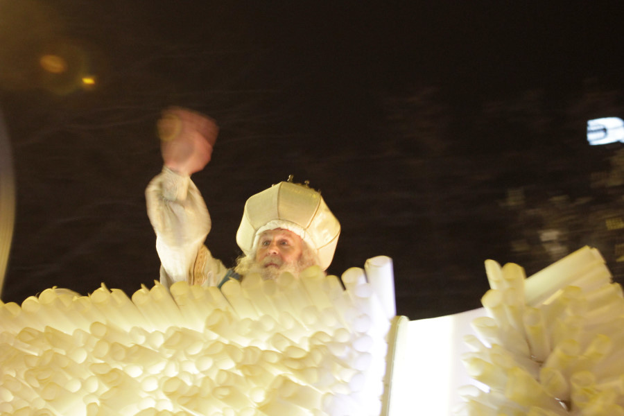 Imagen de Melchor en una Cabalgata de Reyes Magos