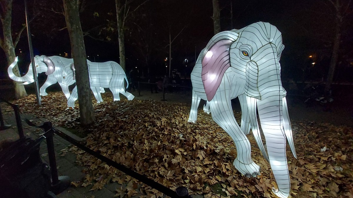 Elefantes en las Mágicas Navidades de Torrejón, 2021