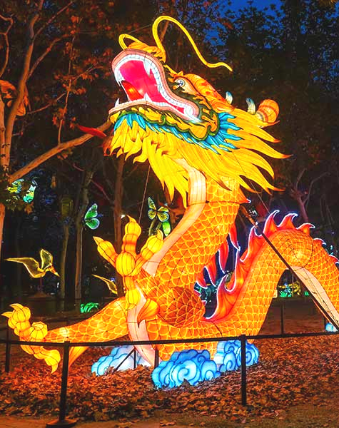 Las Mágicas Navidades de Torrejón tienen este año un gran dragón de 40 metros de largo.